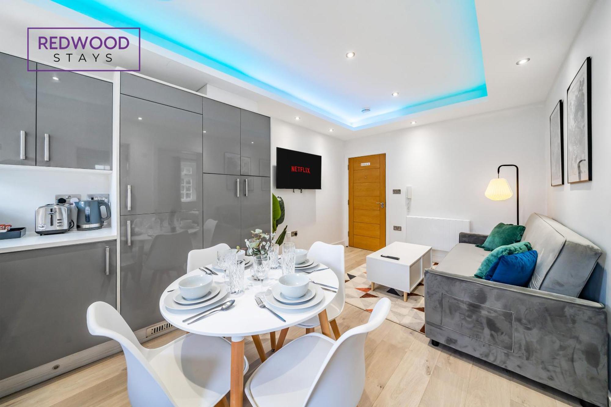 Brand New, 1 Bed 1 Bath, Modern Town Center Apartment, Netflix By Redwood Stays Aldershot Exteriér fotografie